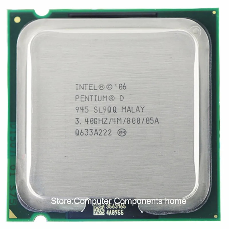 Процессор Intel Pentium D945 PD945 PD 945 cpu(3,4 ГГц/4 м/800 ГГц) Socket 775