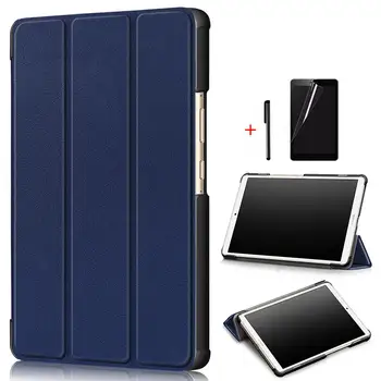 

Colorful Magnetic Smart PU Leather Cover for Huawei MediaPad M6 8.4 inch 2019 New Tablet Funda Capa Case for M6 8.4" +Film+Pen