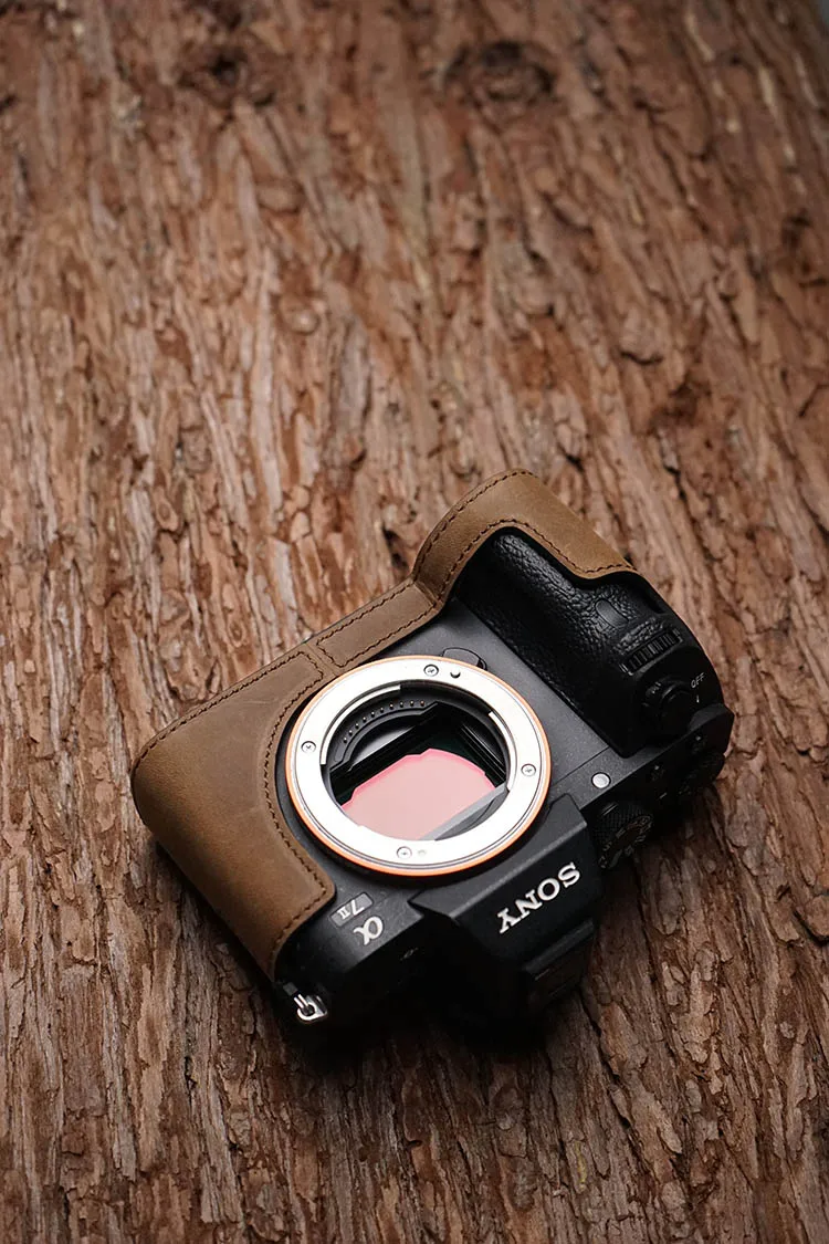Mr.Stone Handmade Genuine Leather Camera case For