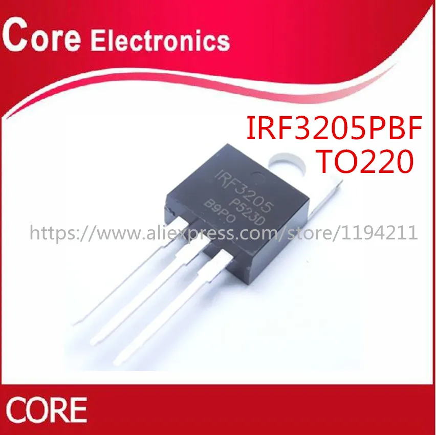 50 шт. IRF3205PBF TO220 HEXFET Power MOSFET Новый|Интегральные схемы| |