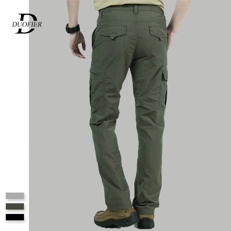 

Men Cargo Pants Breathable 2019 New Male Casual Jogger Sweatpants Quick Dry Waterproof Male Tactical Military Trousers Solid