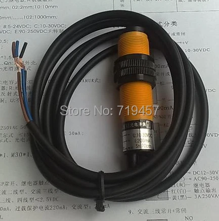 

FREE SHIPPING PMM18-C301NA Photoelectric switch diffuse reflectance detection distance of 10-30CM NPN