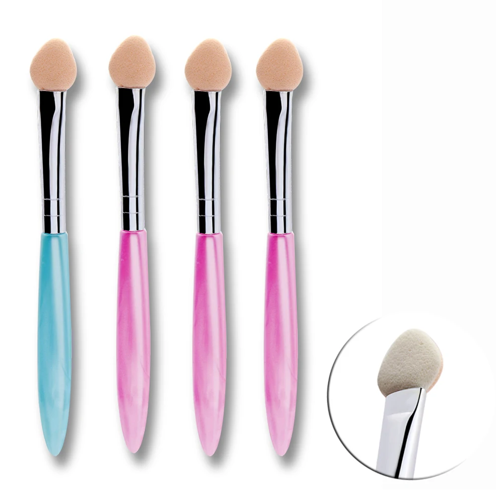 

4Pcs/Set Professional Eye Shadow Brush Sponge Cosmetic Nail Glitter Soft Sponge Eyeliner Brushes Applicator for Beauty Makeup