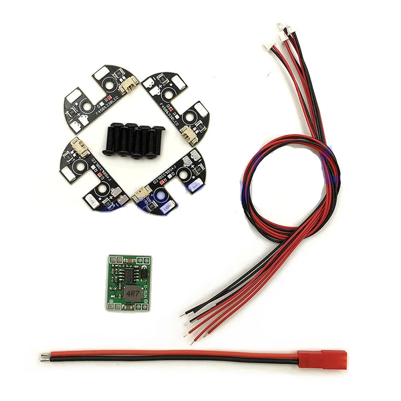 

Tarot 5V High Power LED Light 4 LED Night Navigation Light Decorated Light LED Plate with BEC for F450 F330 Frame Quadcopter