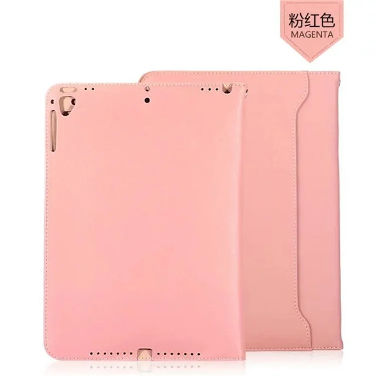 Hmsunrise чехол для ipad A1893 полная защита кожаный apple ipad 9,7 A1954 ручной ремешок Авто Услуга сна 9,7" - Цвет: Розовый