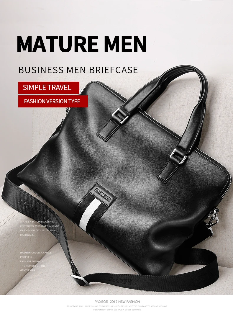 Padieoe Bolsa do Couro Genuíno de 14