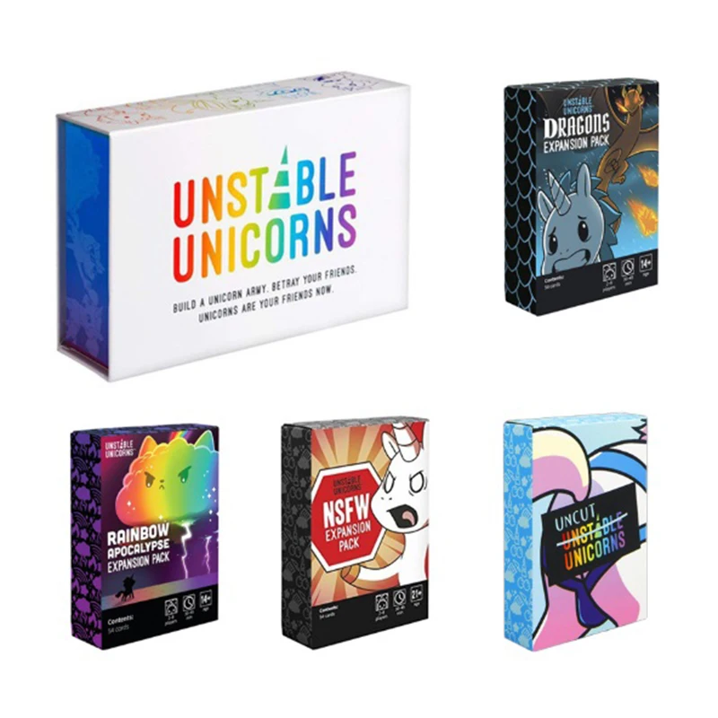 

Unicorns Dolls Unstable Unicorns Game Cards Uncut Unicorn Expansion Collection Playing Fun Children Adults Gadgets Novelty Toys