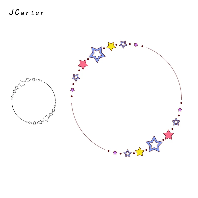 

JC Star Circle Shape Metal Cutting Dies Stencil for Scrapbooking DIY Embossing Folder Paper Cards Paper Handmade Album Crafts