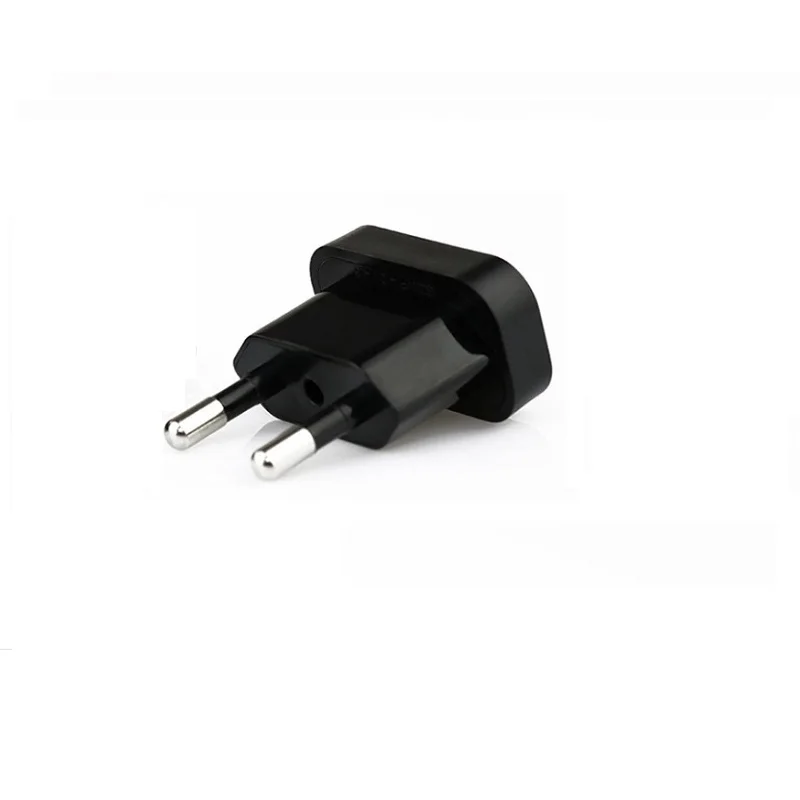 

Free Shipping Travel Adapter USA to EU Plug Portable European Plug US 2Pin to Euro EU 4.8mm 200pcs