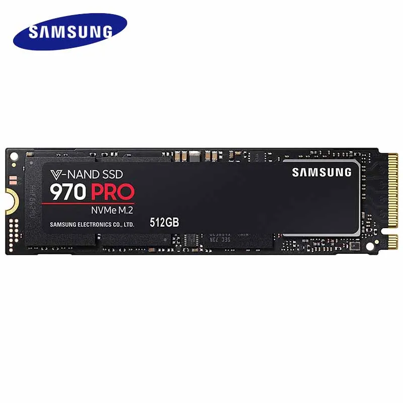 Samsung внутренний SSD 970Pro MZ-V7P512BW 512 ГБ узнать Скорость 3500 МБ/с. M2. 2280 интерфейс PCI-E NGFF твердотельный накопитель для ноутбука