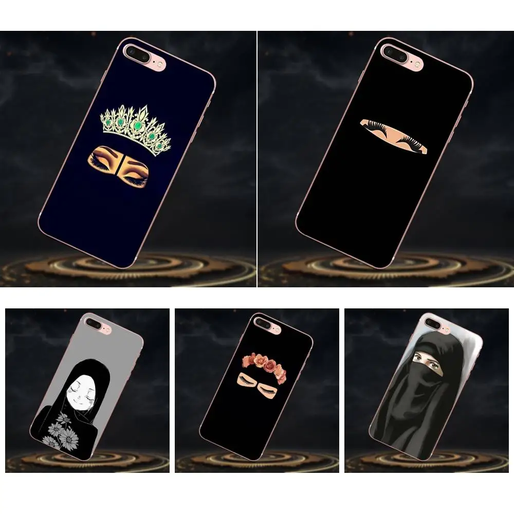 Islamic Gril Eyes Back Phone Case For Galaxy A3 A5 A7 On5 On7 2015 2016 2017 Grand Alpha G850 Core2 Prime S2 I9082 | Мобильные