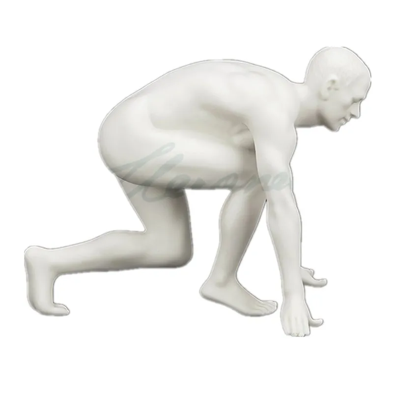 Креативная матовая глазурь керамическая обнаженная мужская скульптура боди-арт статуя абстрактная Статуэтка мыслитель украшение дома Бар ремесла R1753