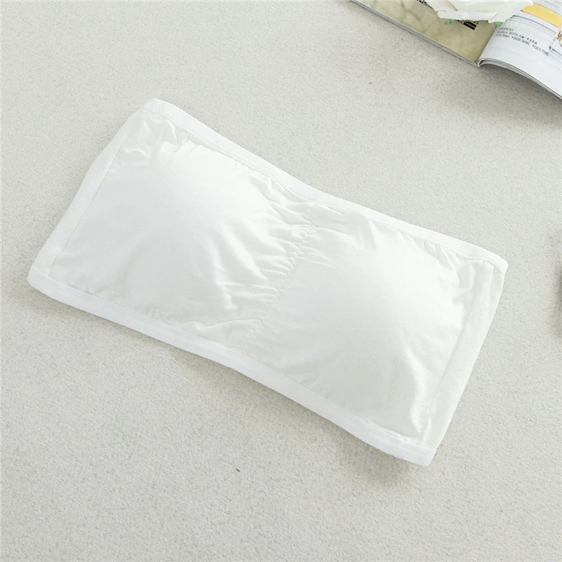 

Free Shipping Solid color women wrap their breasts A woman's bodice with detachable padding S108 LC