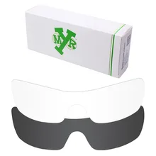 2 шт Mryok Сменные линзы для защиты от царапин для солнцезащитных очков-солнцезащитных очков от Окли Batwolf, линзы невидимые, черные и HD прозрачные