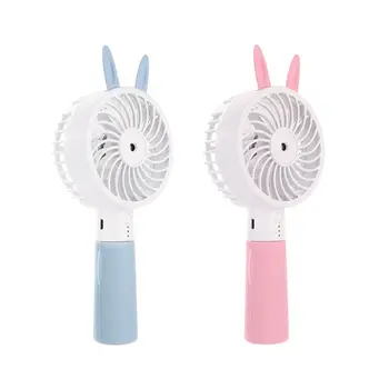 

Cute Cat Ear Portable USB Rechargeable Cooler Mini Handy Cooling Fan Desk Pocket Water Mist Cooling Air Humidifier Fan
