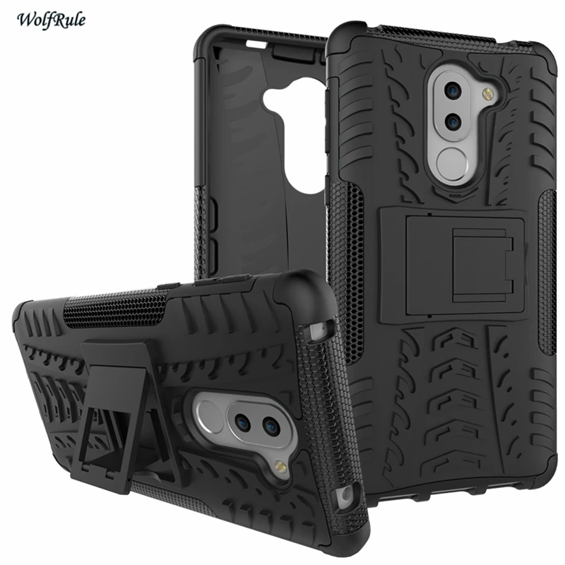 

WolfRule For Cover Huawei Honor 6X Case Anti knock Protective Cover TPU & Plastic Stand Phone Case For Huawei Honor 6X Cover