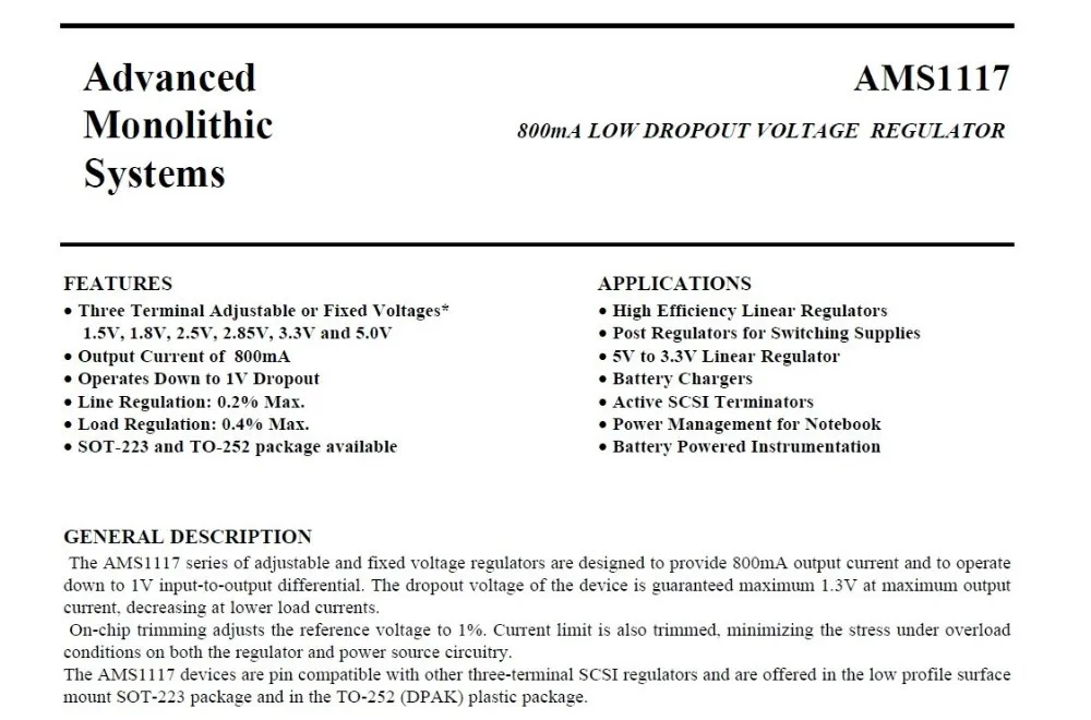 100 шт./лот AMS1117-1.2V AMS1117-1.2 AMS1117 LM1117 1117 регулятор напряжения мы предоставляем только хорошее качество