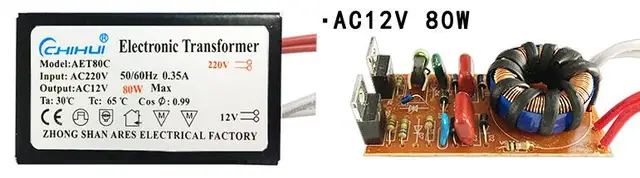 2022 new Sufficient Power Electronic Transformer For Halogen Lamp AC 220V To AC12V 20W-250W Optional Led driver 80w