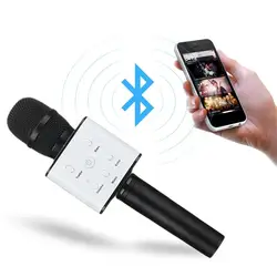 Professional Bluetooth беспроводной микрофон динамик ручной микрофон караоке Mic музыкальный плеер пение регистраторы микрофон KTV