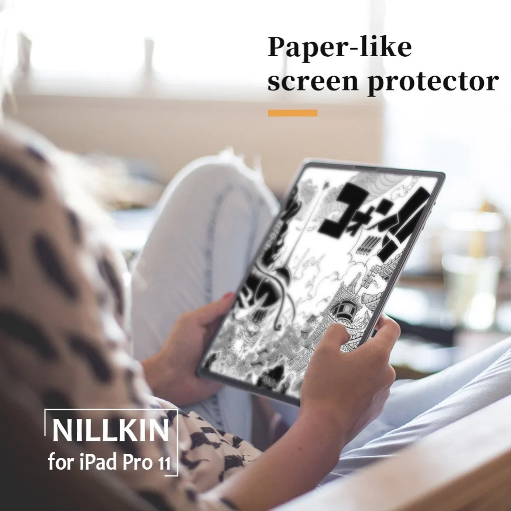 

for Apple iPad Pro 11 2018 Nillkin PT Screen Protector Matte Papper-like Surface Anti-Slip Writing Drawing for iPad Pro 11 Film