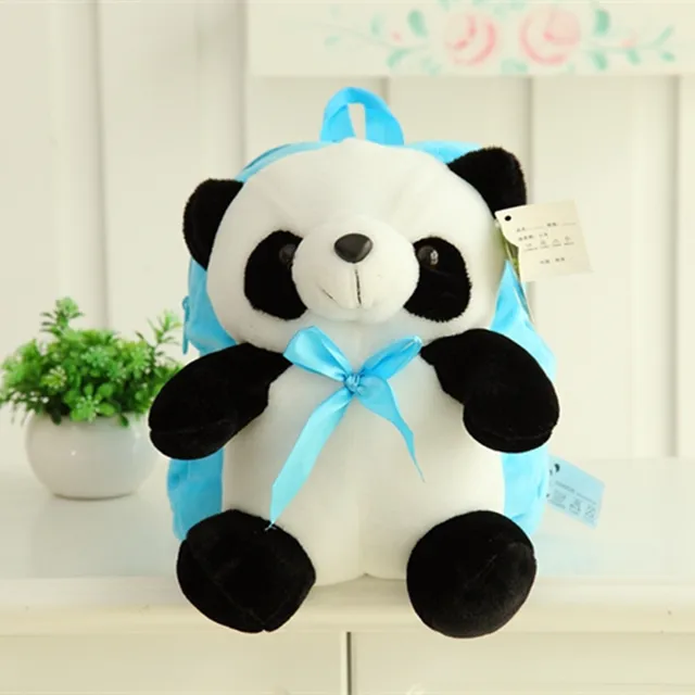 Panda Plush Bag For Kindergarten Kids Cute Panda Bag Children Backpack