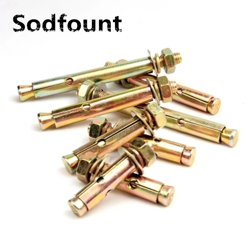 5pcs/Lot Zinc plating expansion screw M8 expansion bolt screw Ceiling