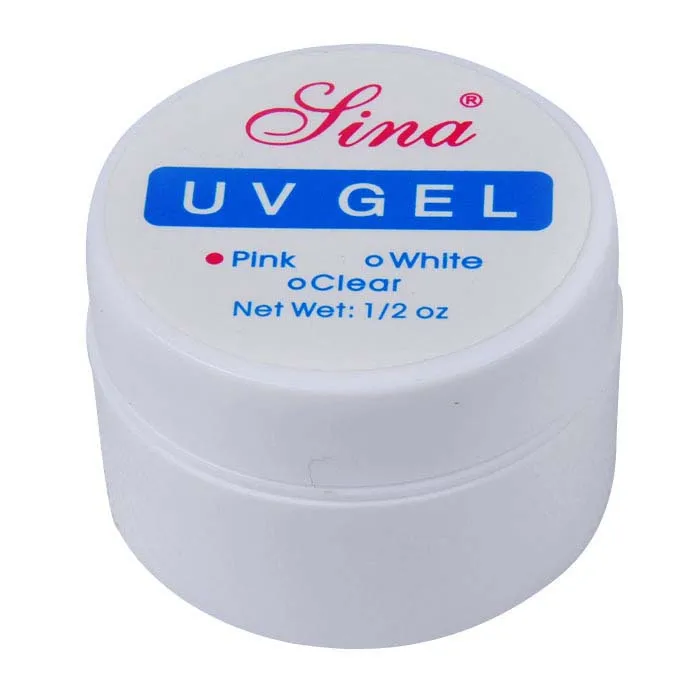 

SINA Nail Art UV Builder Gel Tips Glue Set Kit Art Extension Manicure(Pink)