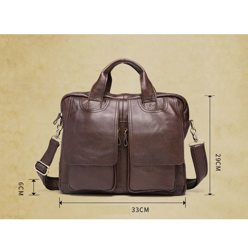 Men genuine leather bag Business Tote Briefcases messenger Bag Horse Leather famous brands high quality large Multifunction Men genuine leather bag Business Tote Briefcases messenger Bag Horse Leather famous brands high quality large Multifunction