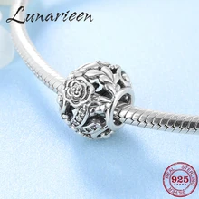 Новинка, 925 пробы, серебро, стрекоза, роза, циркон, модные женские бусы, подходят к оригиналу Pandora, очаровательный браслет, изготовление ювелирных изделий