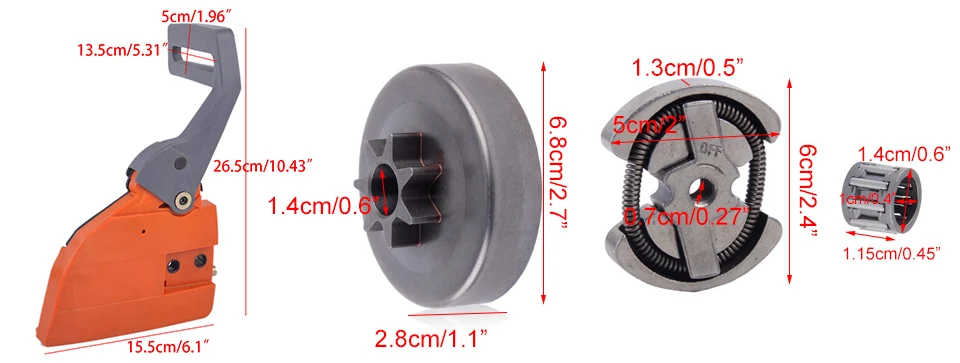 LETAOSK новые звездочки сцепления крышка подшипника барабанного тормоза Ручка Комплект подходит для Husqvarna 36 41 136 137 141 142 бензопилы