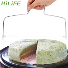 HILIFE кухонные аксессуары, резак для торта, регулируемая проволока, нержавеющая сталь, слайсер для торта, для хлеба, пиццы, выравниватель, сделай сам, инструменты для выпечки кондитерских изделий
