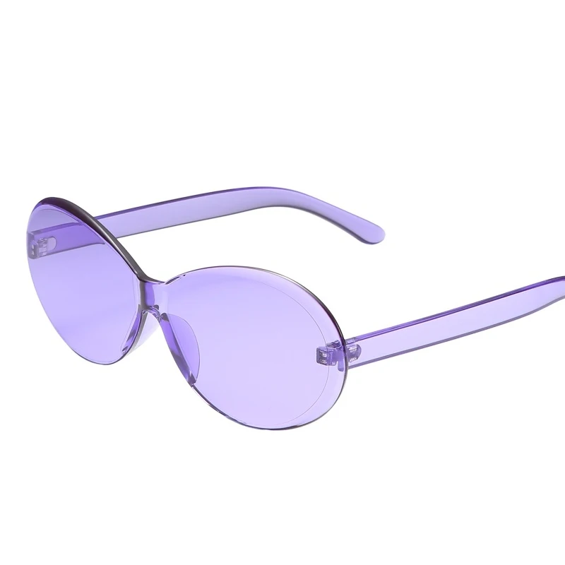 Brand Design Sunglasses Women New Retro Colorful Oval Transparent Fashion Sun Glasses UV400 DropShipping
