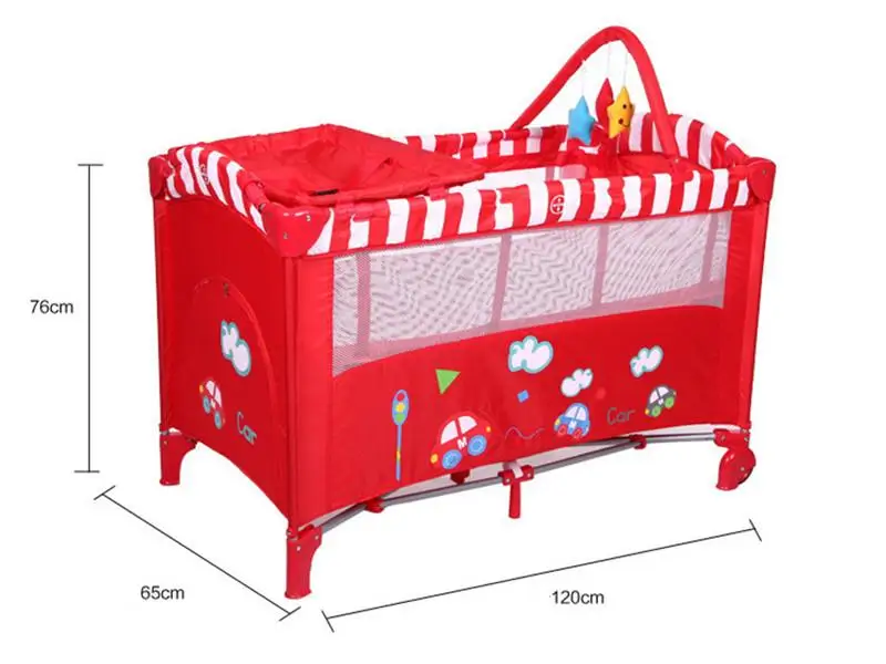 red baby cribs