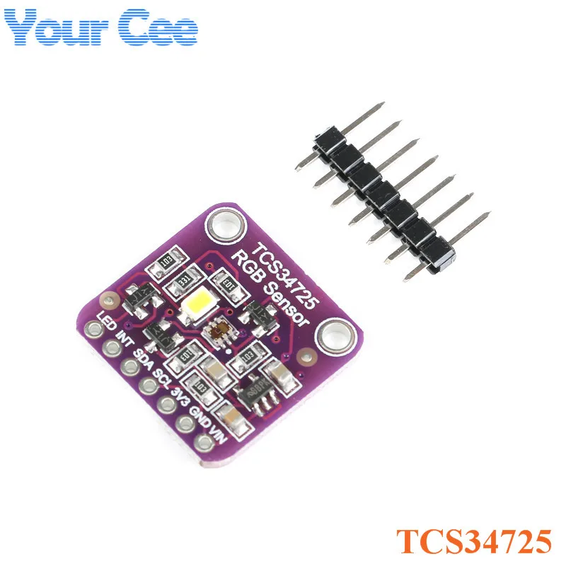 Цветной датчик TCS34725 RGB модуль макетной платы с цветным датчиком Diy Электронная