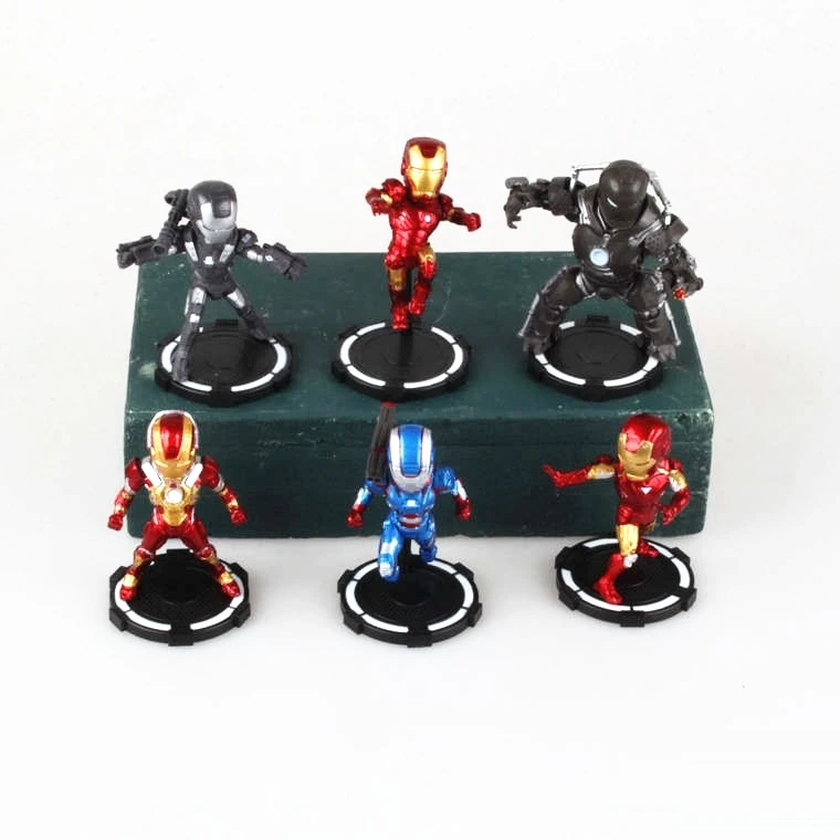 Disney с принтами &quotMarvel&quot &quotМстители&quot 6 шт./компл. Железный человек 8 см фигурка