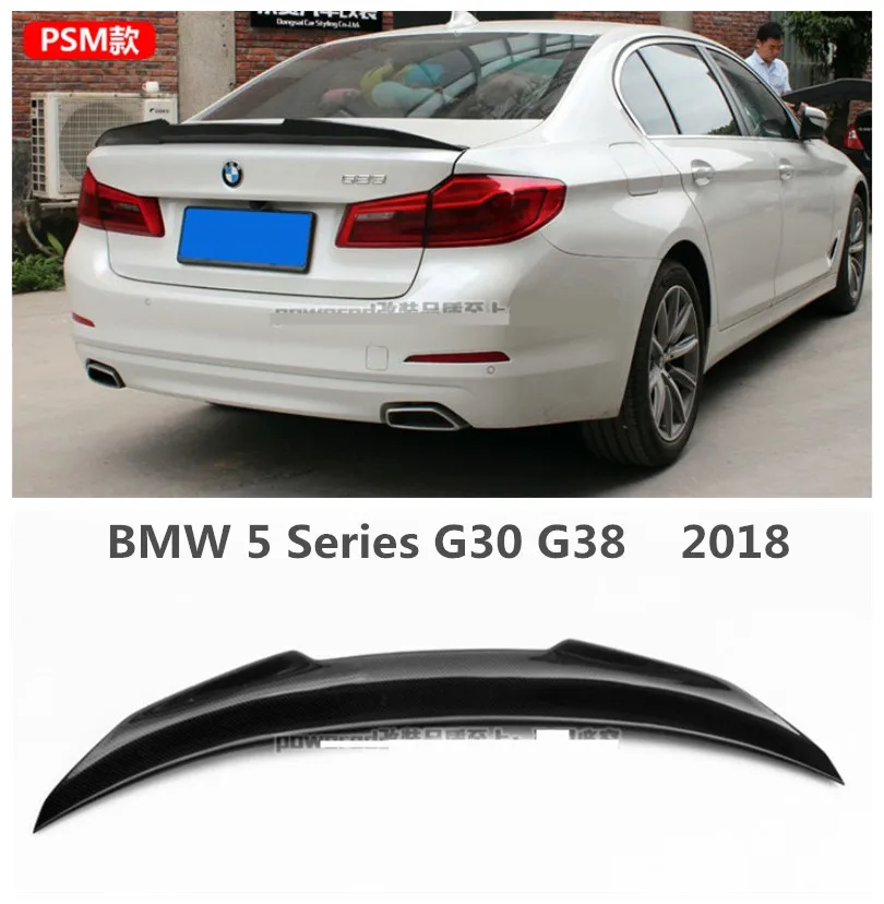  High Quality Carbon Fiber Spoiler For BMW 5 Series G30 G38 528 530 540 2018 Brand New PSM Style Win