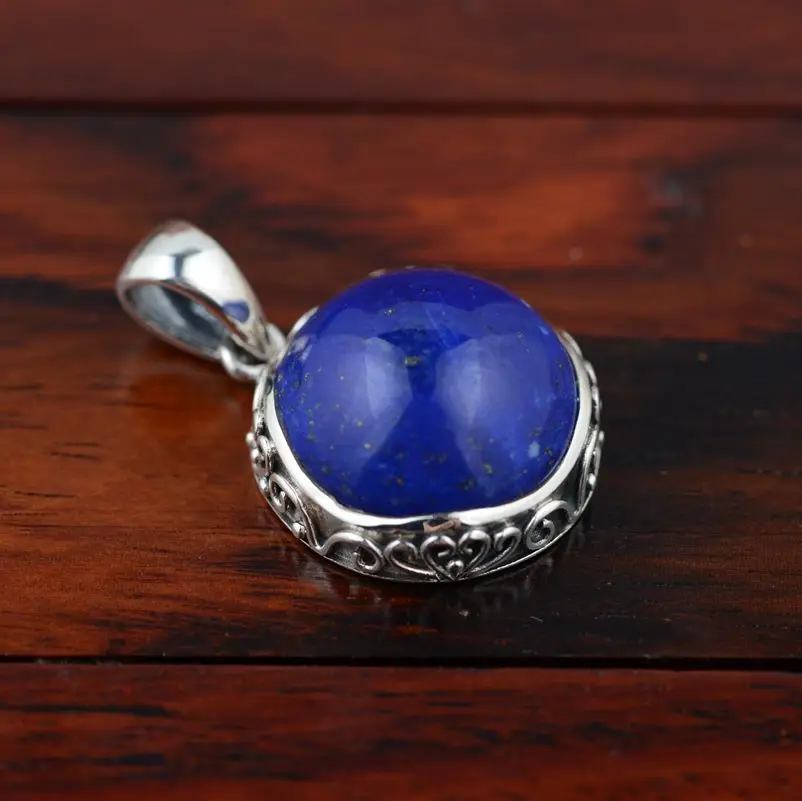 [silver] deer King Lapis Pendant S925 sterling silver silver wholesale Antique Style Round female models