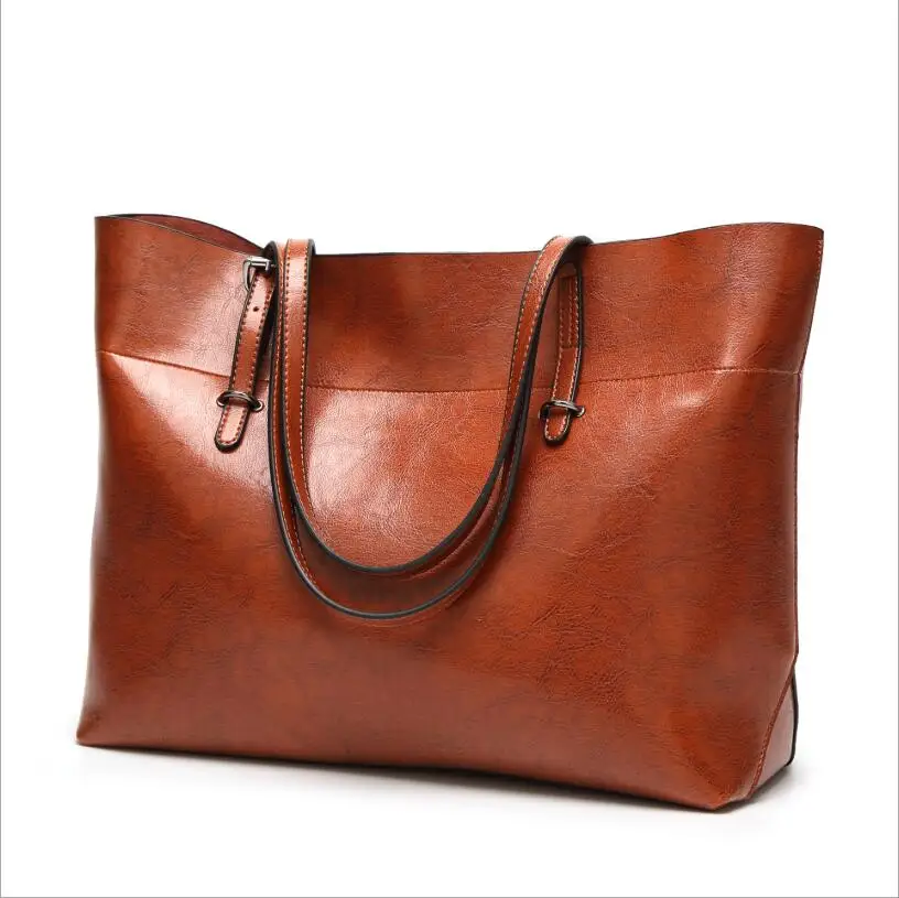 

Womens Purses And Handbags 2019 New Simple Shoulder Bag PU Leather Bucket Bag High-grade Ladies Handbag