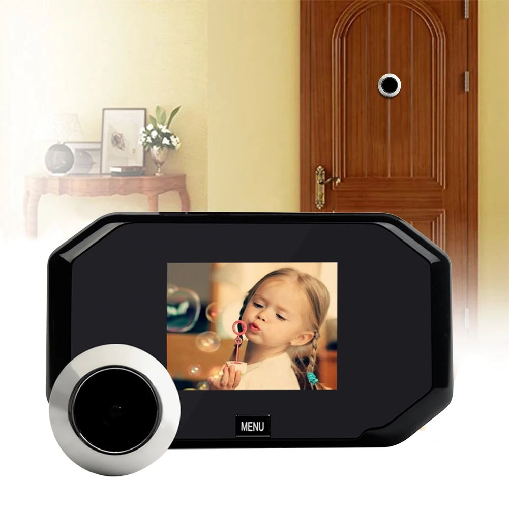 

3.0 inch Color Screen Doorbell Viewer Digital Door Peephole Viewer Hidden Cat's Eye Head Security Camera Wide Angle120 Degrees