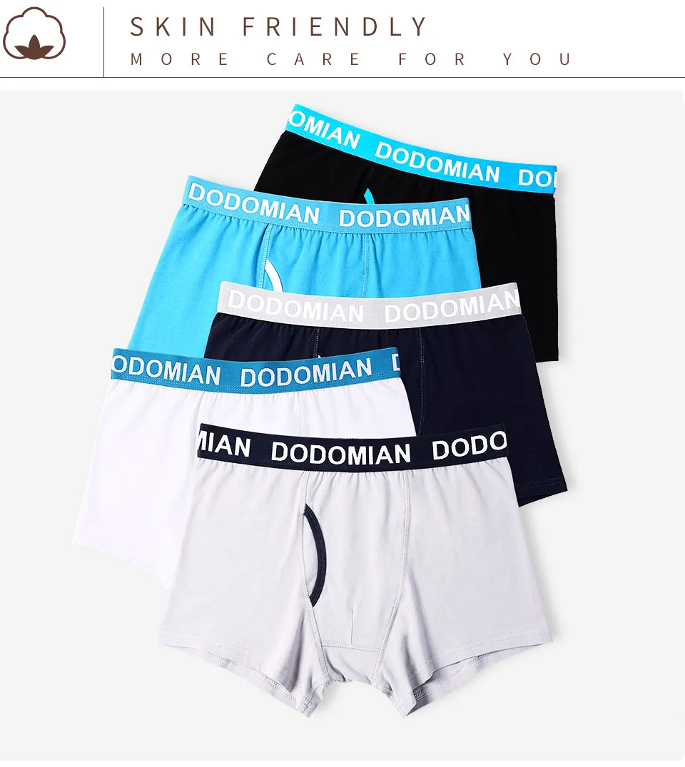 Новые Длинные боксеры хлопок 5 шт./упак боксерские шорты летние мужские ...