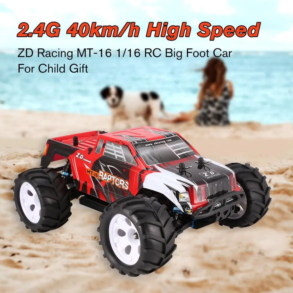ZD Racing MT 16 1/16 2 4G 4WD 40 км/ч бесщеточный ру автомобиль внедорожник RTR