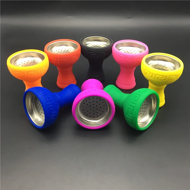 NEW ONE Hole Silicone Shisha Hookah Bowl Silicone Head For Shisha Charcoal Hose Moth Tips