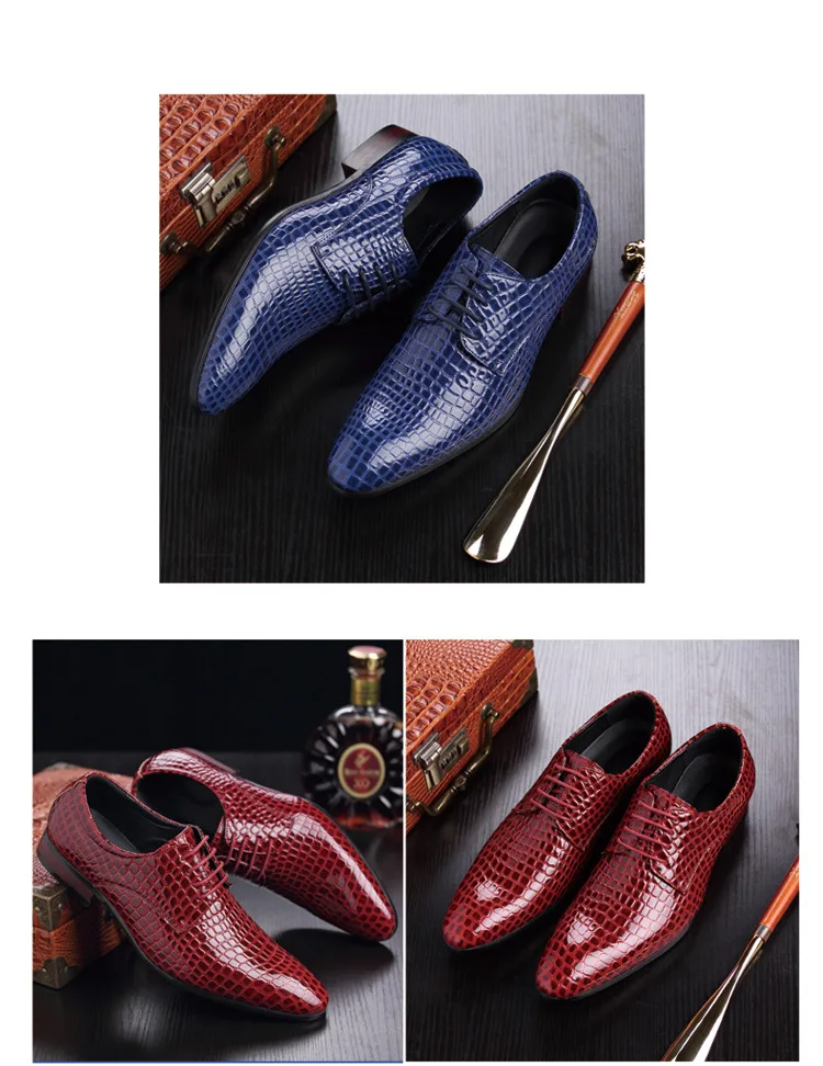 New Business Men Casual Shoes Handmade Breathable Comfortable Jeans Brand Men Shoes Leather Flat Men Oxfords Formal Shoes