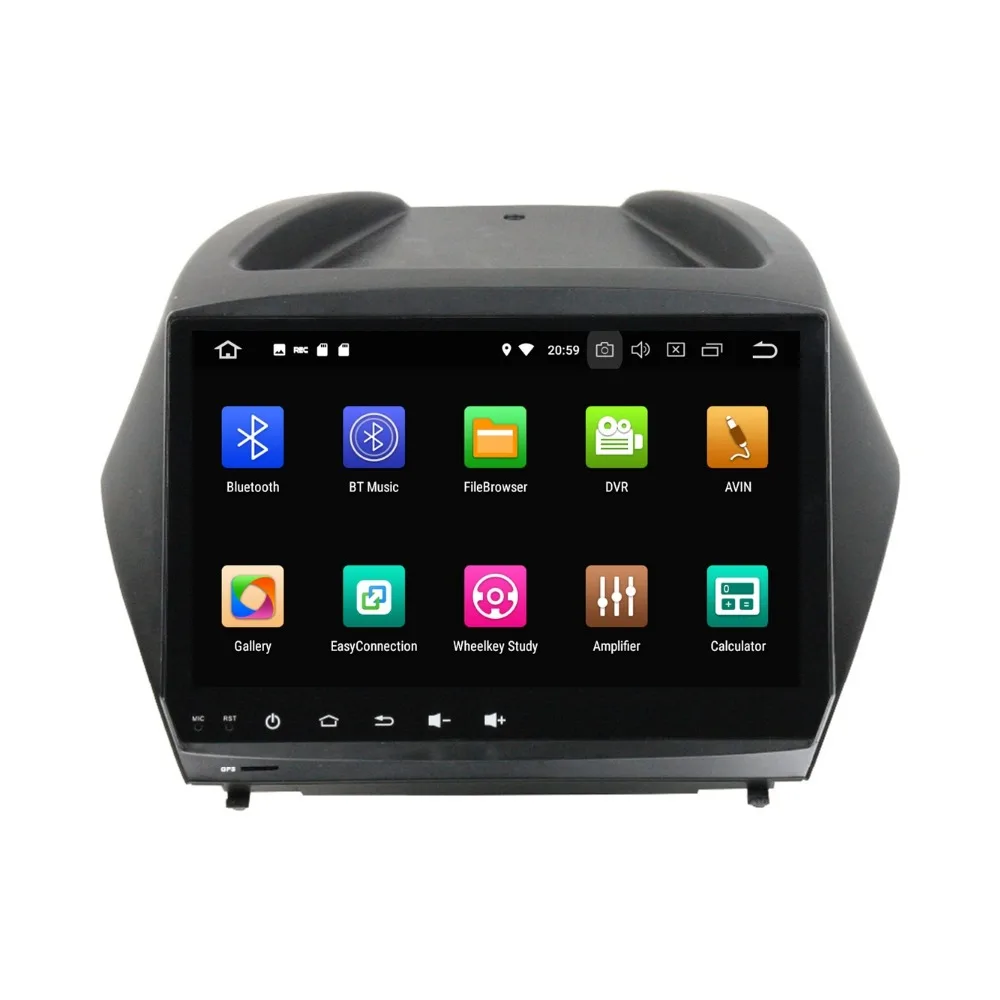 Top IPS Screen 4GB+32GB 9" Octa Core Android 8.0 Car Stereo DVD Radio GPS Player for Hyundai Tucson ix35 2011 2012 2013 2014 2015 1