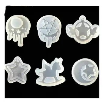 

Moon Star Silicone Mold Jewelry Pendant Accessories Cartoon Sailor Girl Epoxy Resin Mould Handmade Cabochon Charms Craft Art
