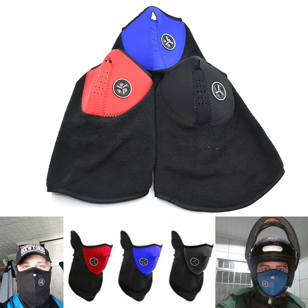 

Unisex Windproof Warm Harf Face Mask Winter Snowboard Ski Mask Ride Bike Motorcycle Cap Neoprene Neck Warm CS Mask For Men Women