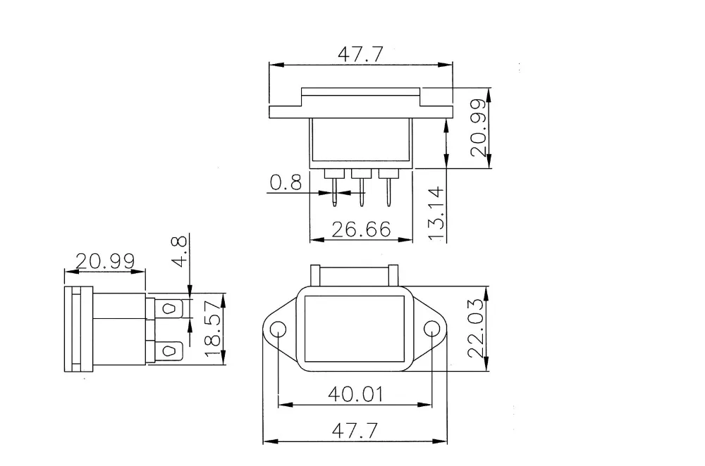 Areyourshop IEC320 IEC 320 C14 3 штифта винтовое крепление 10А 250 В для лодки DIY AC-04C качество мужской разъем питания крышка