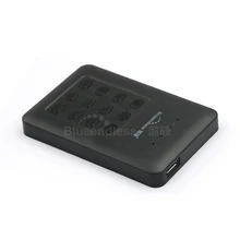 320g encryption external hard disk with 2.5 inch sata hdd enclosure black plastic high speed safe password protect hard disc