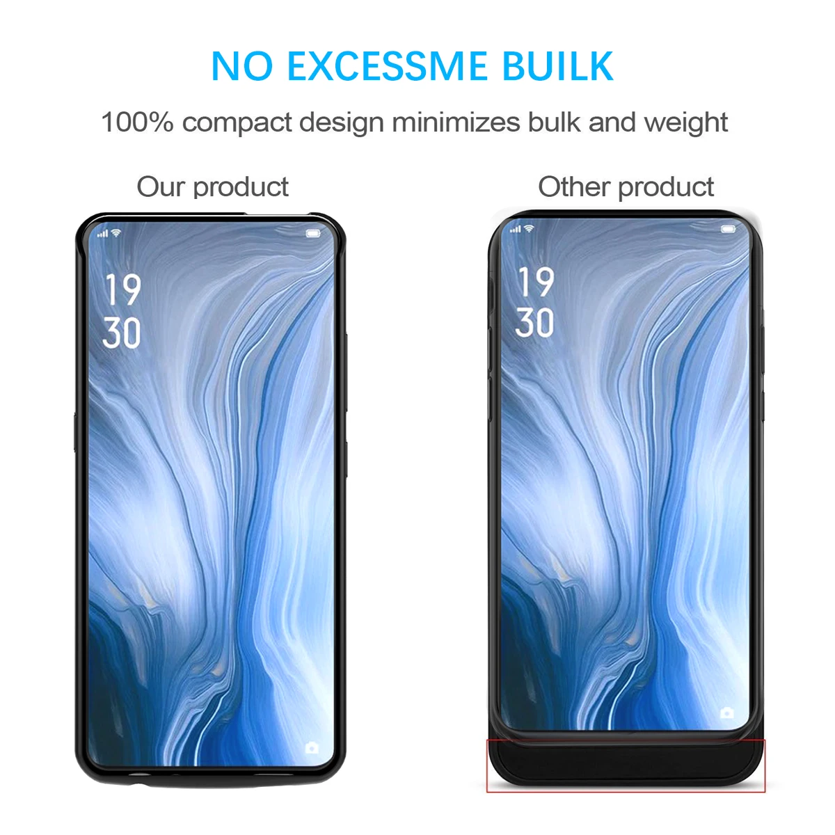 Чехол для зарядки аккумуляторов Oneplus 7 тонкий чехол с расширенным резервным