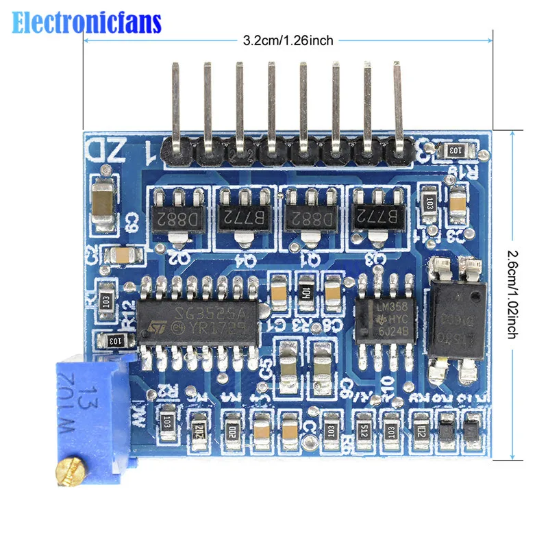 SG3525 LM358 инвертор драйвер платы 12 V-24 V смеситель предусилитель приводной модуль с регулируемой частотой 1A